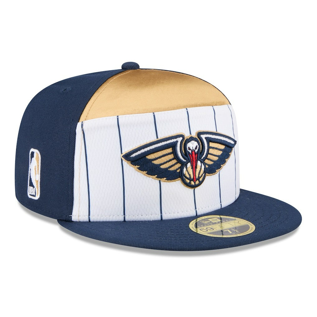 New Orleans Pelicans 2025 NBA Tip Off Split Panel 59FIFTY Fitted Hat For Sale
