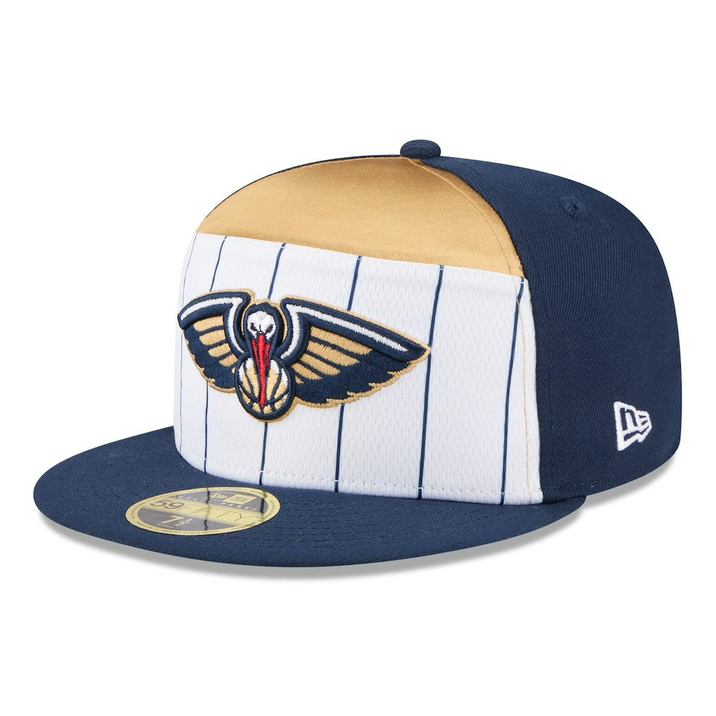New Orleans Pelicans 2025 NBA Tip Off Split Panel 59FIFTY Fitted Hat For Sale