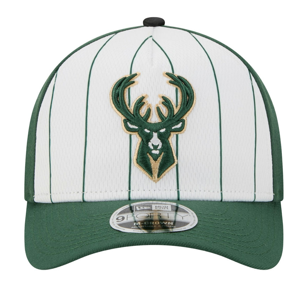 Milwaukee Bucks 2025 NBA Tip Off M-Crown A-Frame 9FORTY Adjustable Hat On Sale