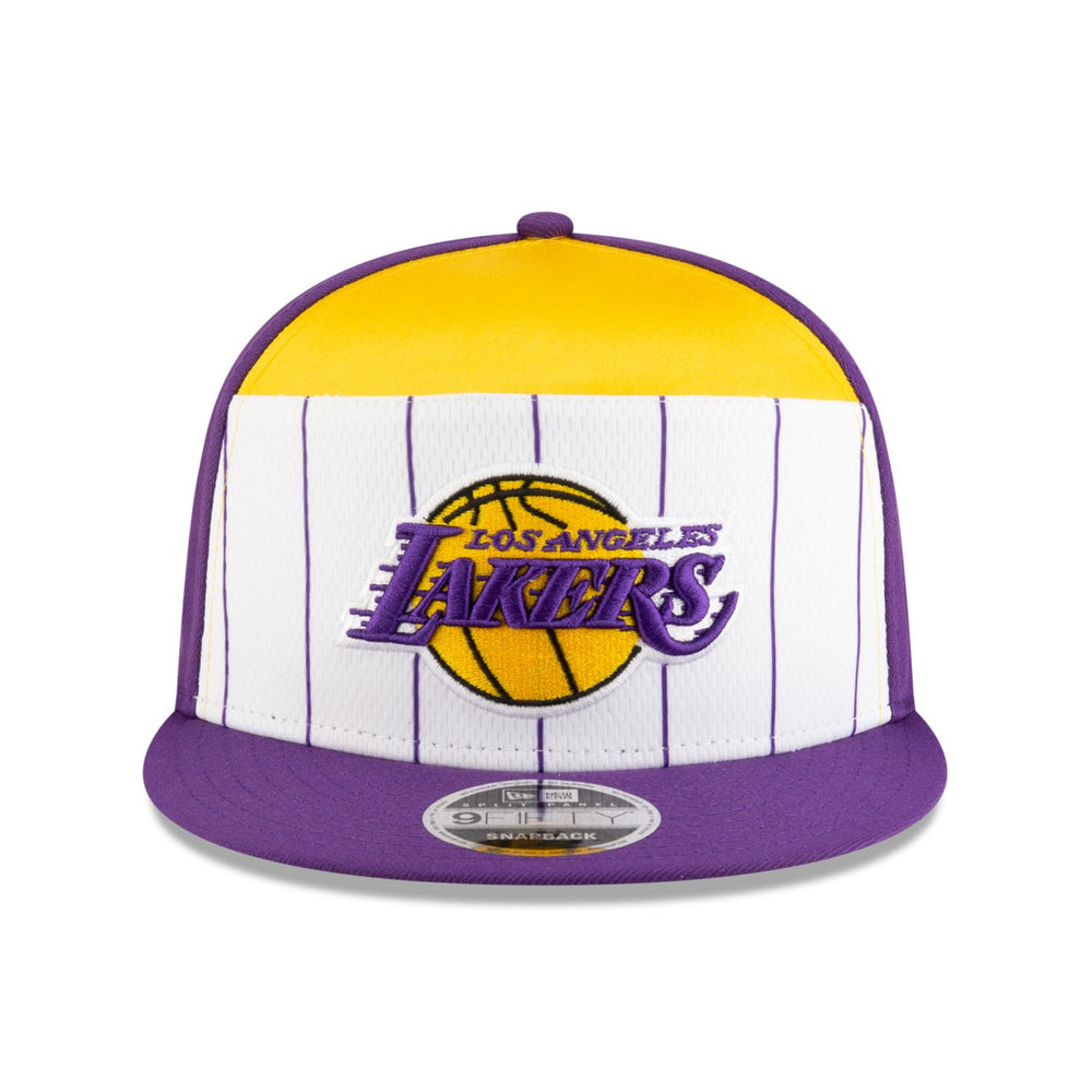 Los Angeles Lakers 2025 NBA Tip Off Split Panel 9FIFTY Snapback Hat Online