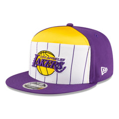 Los Angeles Lakers 2025 NBA Tip Off Split Panel 9FIFTY Snapback Hat Online