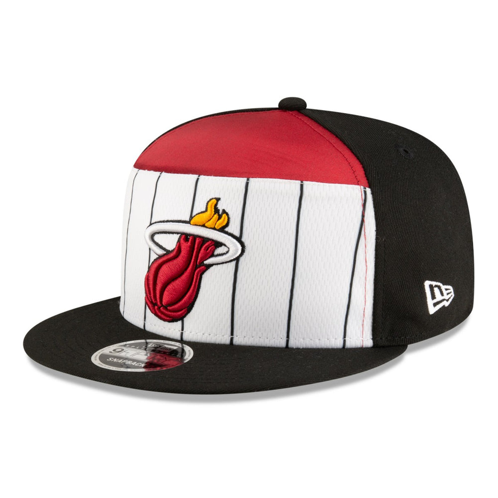 Miami Heat 2025 NBA Tip Off Split Panel 9FIFTY Snapback Hat For Sale