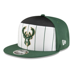 Milwaukee Bucks 2025 NBA Tip Off Split Panel 9FIFTY Snapback Hat On Sale