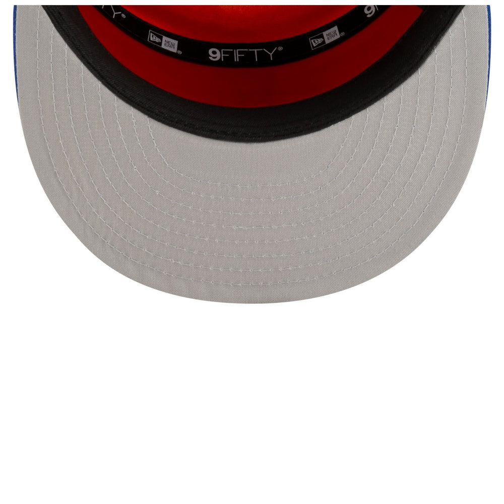 New York Knicks 2025 NBA Tip Off Split Panel 9FIFTY Snapback Hat Discount