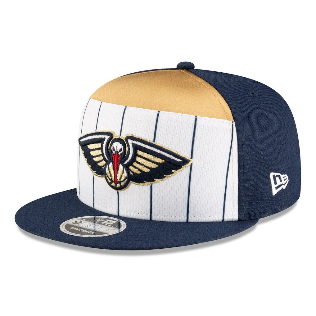 New Orleans Pelicans 2025 NBA Tip Off Split Panel 9FIFTY Snapback Hat On Sale