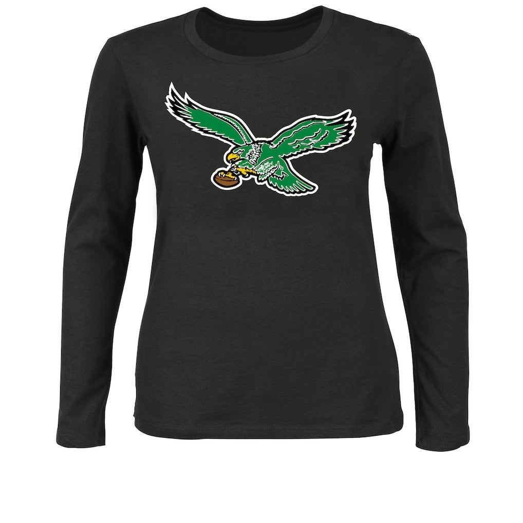 Philadelphia Eagles Fanatics Women's Plus Size Scoop Neck Long Sleeve T-Shirt