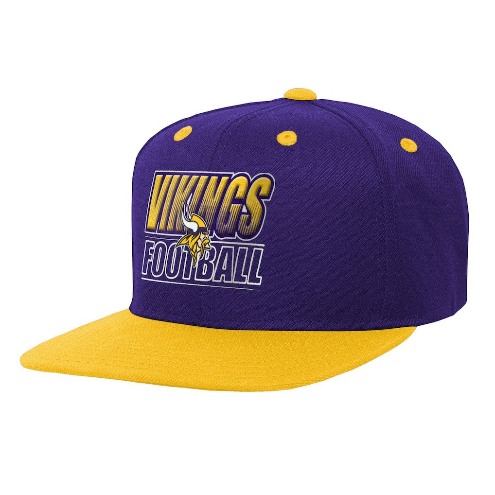 Minnesota Vikings  Outerstuff Youth Team Gradient Deadstock Snapback Hat
