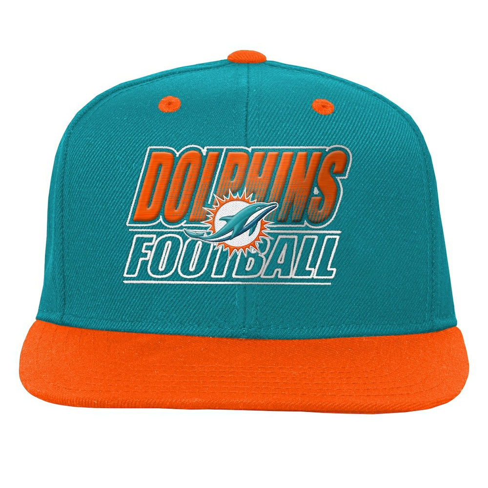 Miami Dolphins  Outerstuff Youth Team Gradient Deadstock Snapback Hat