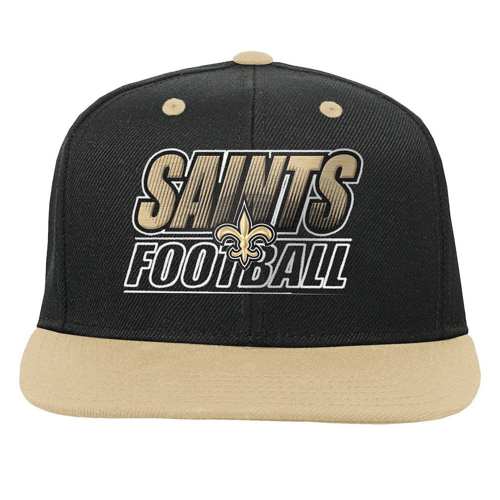 New Orleans Saints  Outerstuff Youth Team Gradient Deadstock Snapback Hat