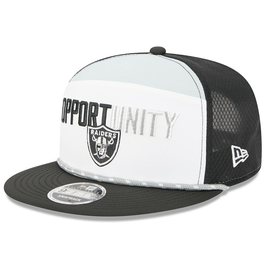 Las Vegas Raiders New Era 2025 Inspire Change Split Panel 9FIFTY Snapback Hat