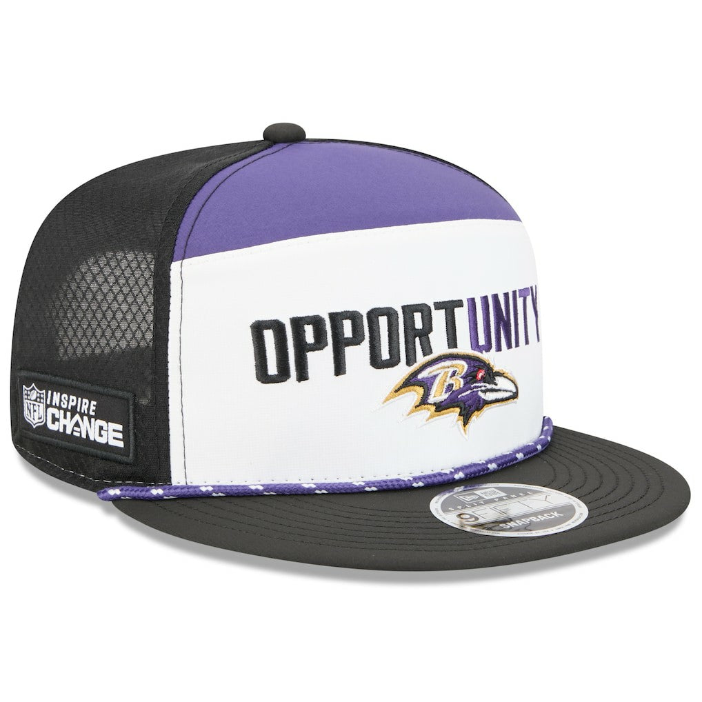 Baltimore Ravens New Era 2025 Inspire Change Split Panel 9FIFTY Snapback Hat