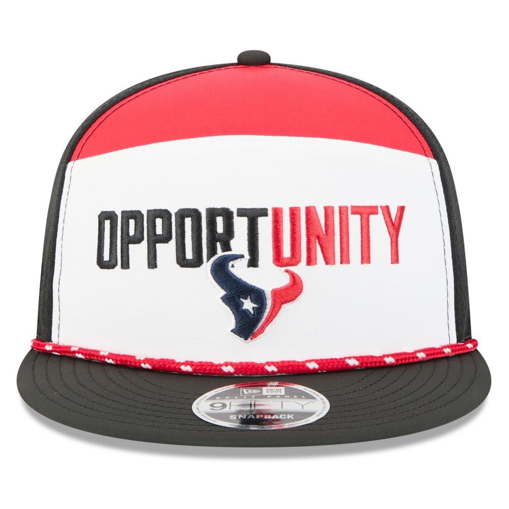 Houston Texans New Era 2025 Inspire Change Split Panel 9FIFTY Snapback Hat