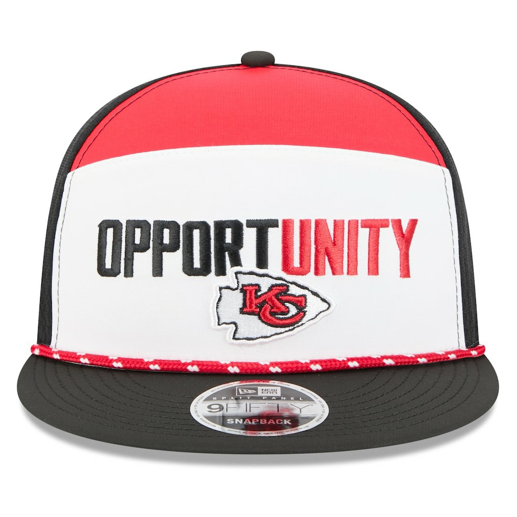Kansas City Chiefs New Era 2025 Inspire Change Split Panel 9FIFTY Snapback Hat