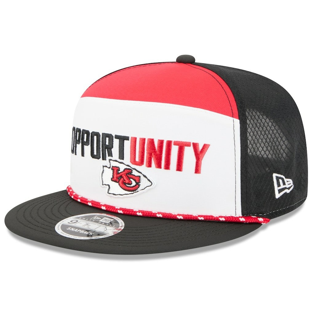 Kansas City Chiefs New Era 2025 Inspire Change Split Panel 9FIFTY Snapback Hat