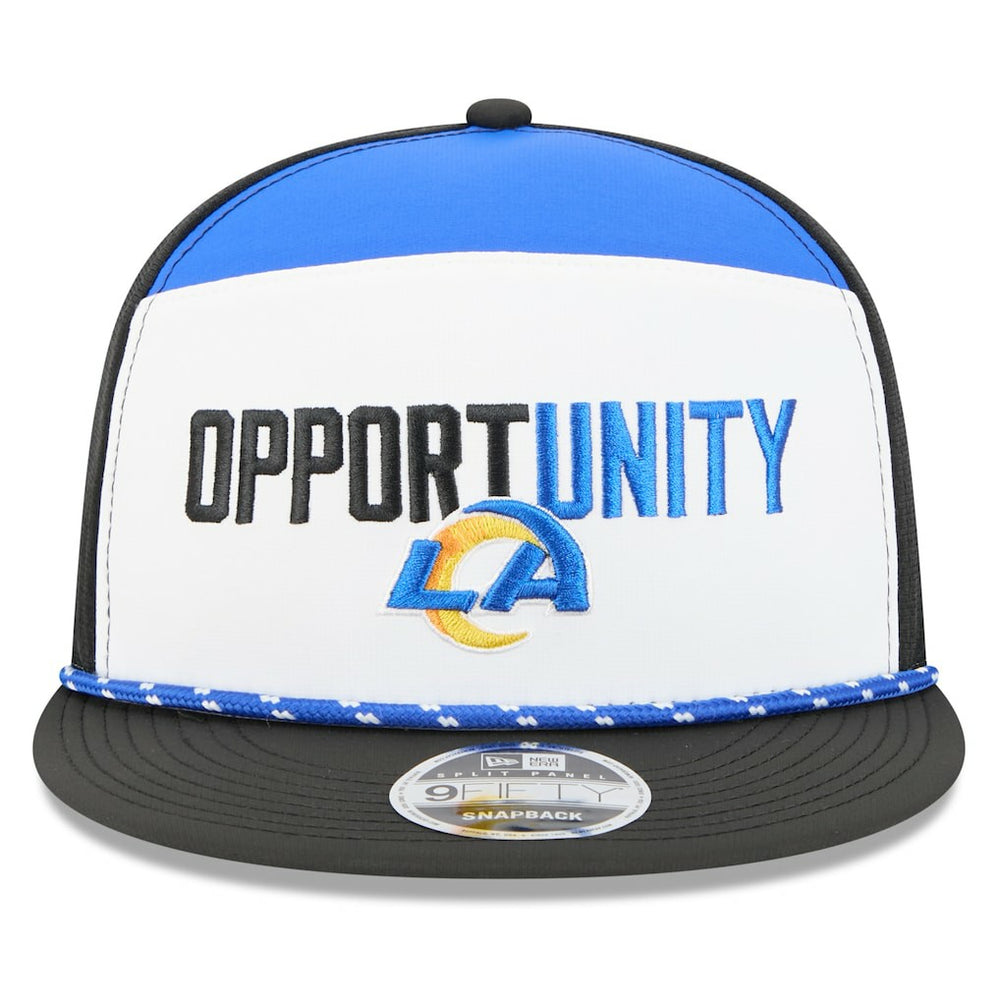 Los Angeles Rams New Era 2025 Inspire Change Split Panel 9FIFTY Snapback Hat