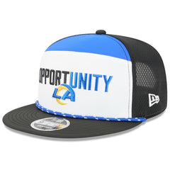 Los Angeles Rams New Era 2025 Inspire Change Split Panel 9FIFTY Snapback Hat