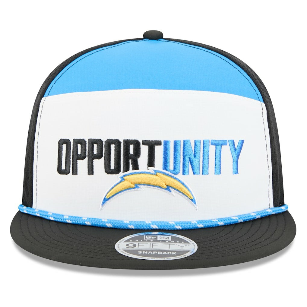 Los Angeles Chargers New Era 2025 Inspire Change Split Panel 9FIFTY Snapback Hat