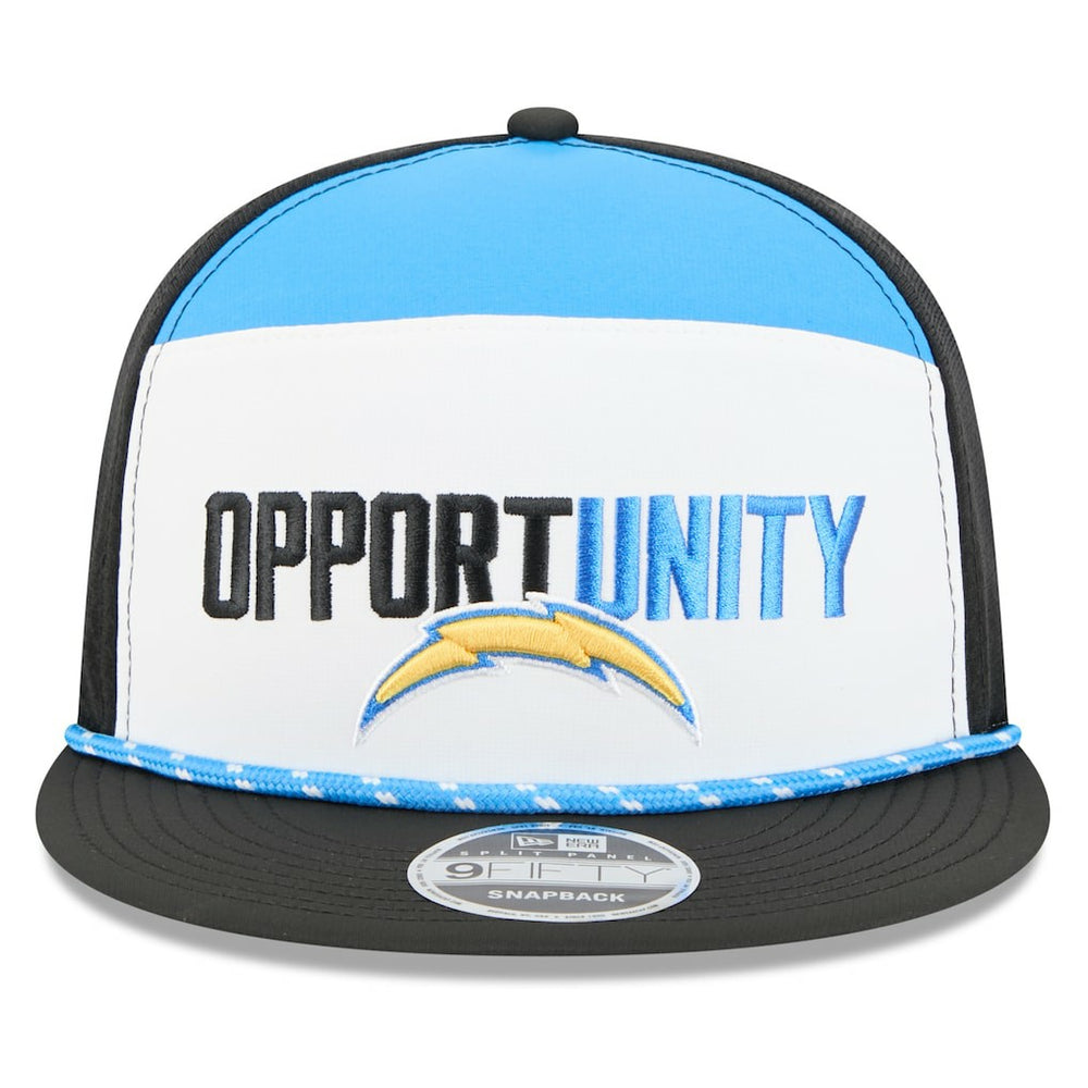 Los Angeles Chargers New Era 2025 Inspire Change Split Panel 9FIFTY Snapback Hat