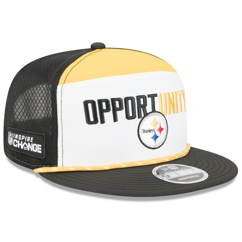 Pittsburgh Steelers New Era 2025 Inspire Change Split Panel 9FIFTY Snapback Hat