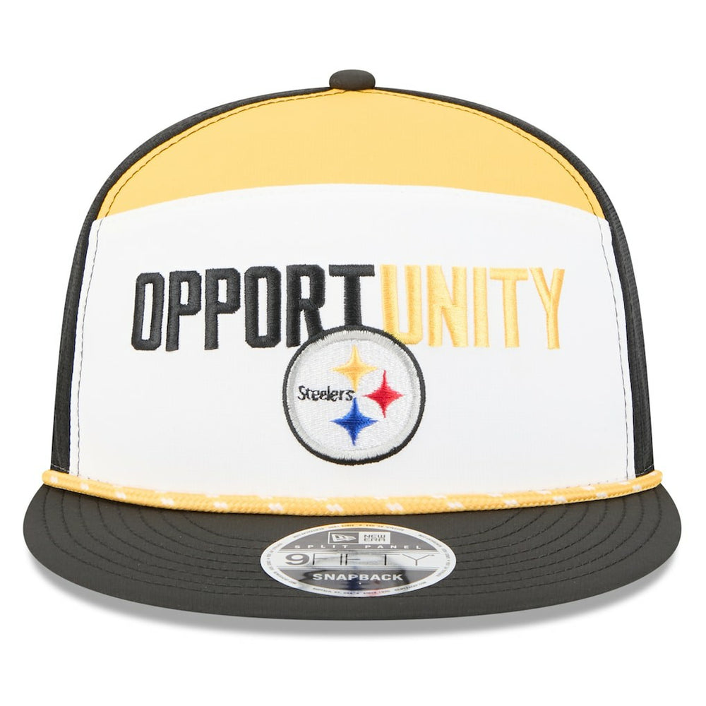 Pittsburgh Steelers New Era 2025 Inspire Change Split Panel 9FIFTY Snapback Hat