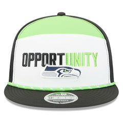 Seattle Seahawks New Era 2025 Inspire Change Split Panel 9FIFTY Snapback Hat