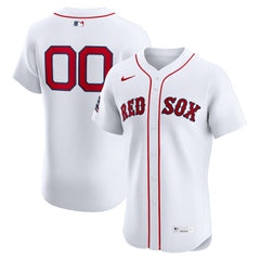 Boston Red Sox Nike Home Elite Sponsor Patch Custom Jersey | MLB New
