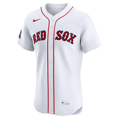 Boston Red Sox Nike Home Elite Sponsor Patch Custom Jersey | MLB New