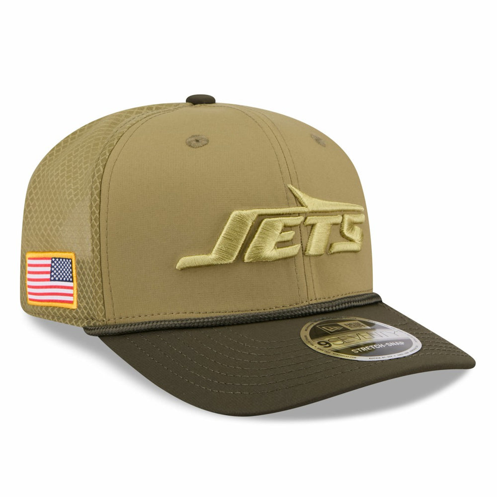 New York Jets New Era 2025 Salute to Service 9SEVENTY Adjustable Hat