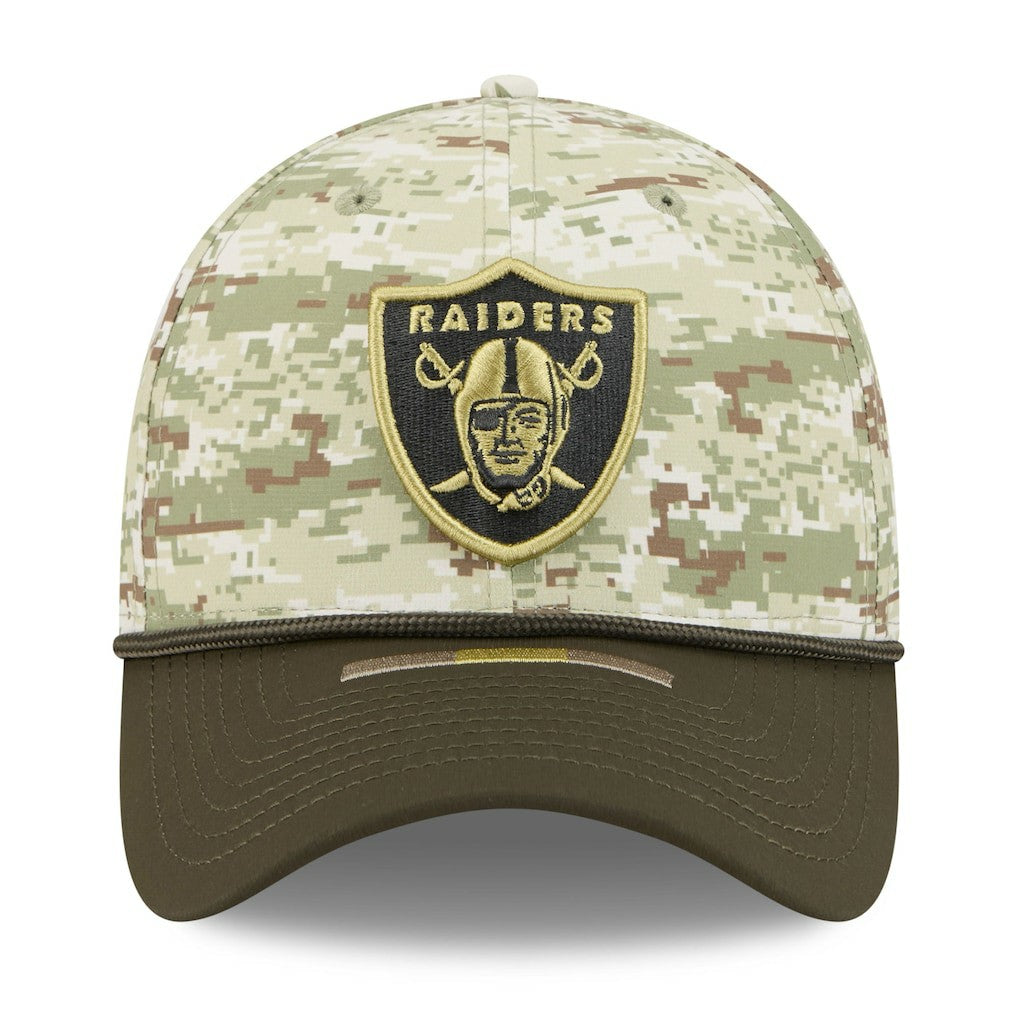 Las Vegas Raiders New Era 2025 Salute to Service 39THIRTY Flex Hat