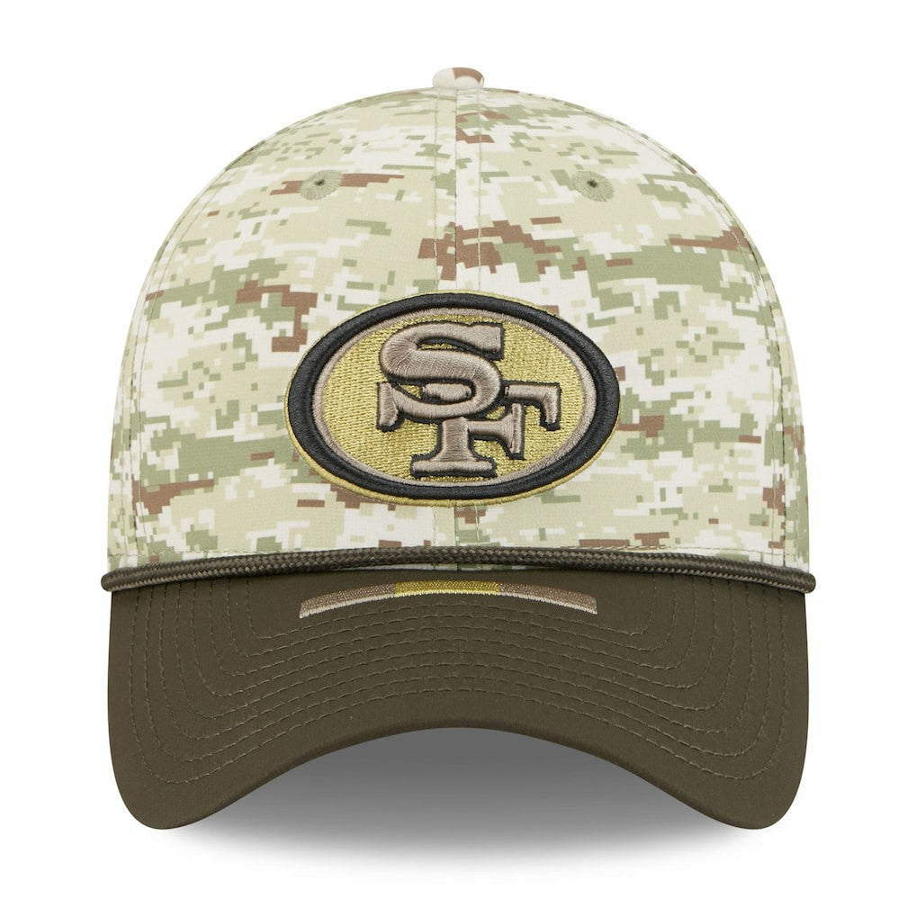 San Francisco 49ers New Era 2025 Salute to Service 39THIRTY Flex Hat