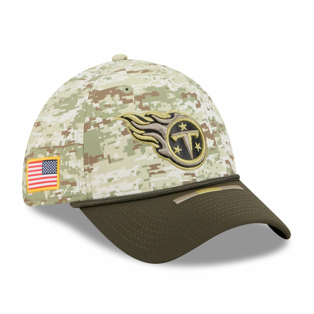 Tennessee Titans New Era 2025 Salute to Service 39THIRTY Flex Hat