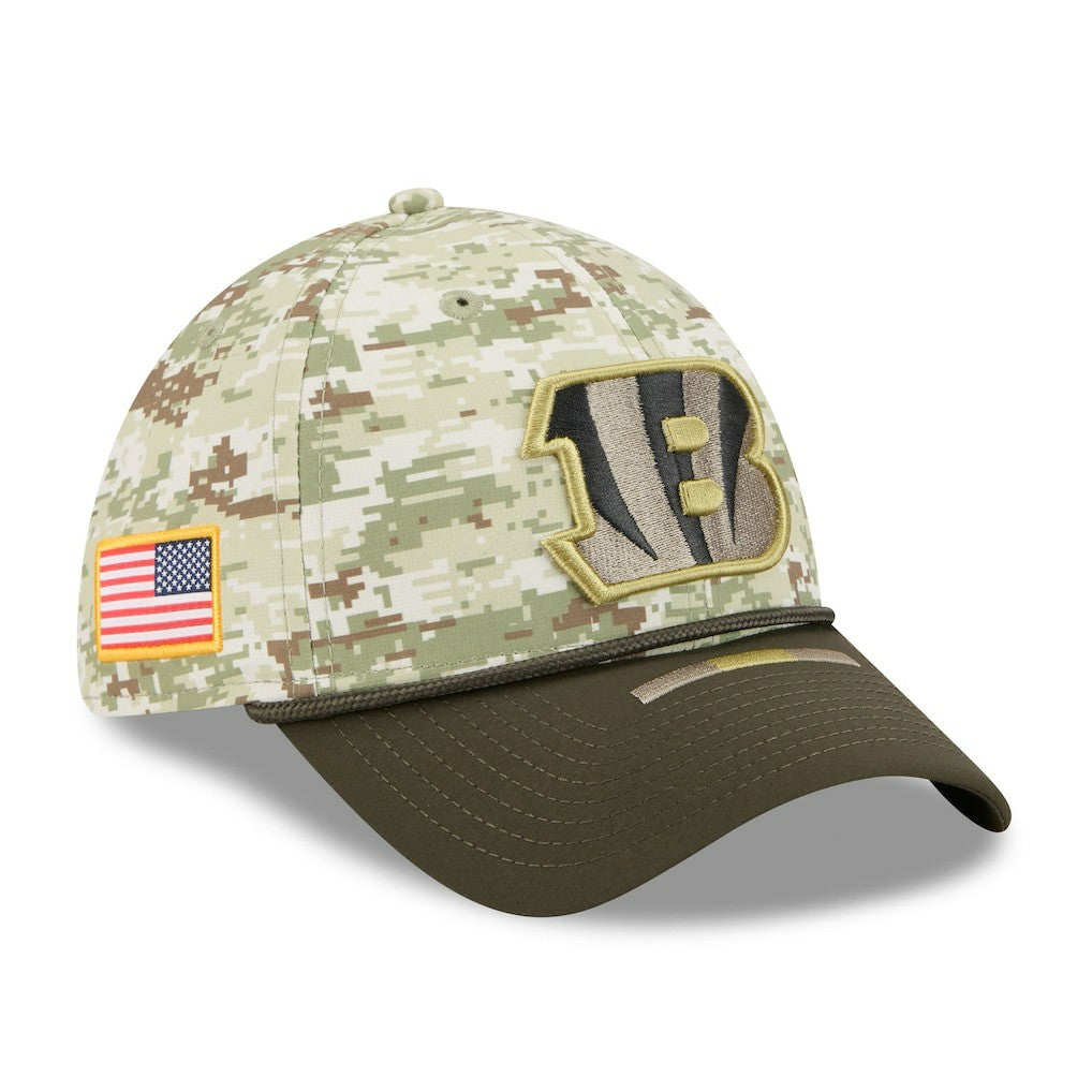 Cincinnati Bengals New Era 2025 Salute to Service 39THIRTY Flex Hat