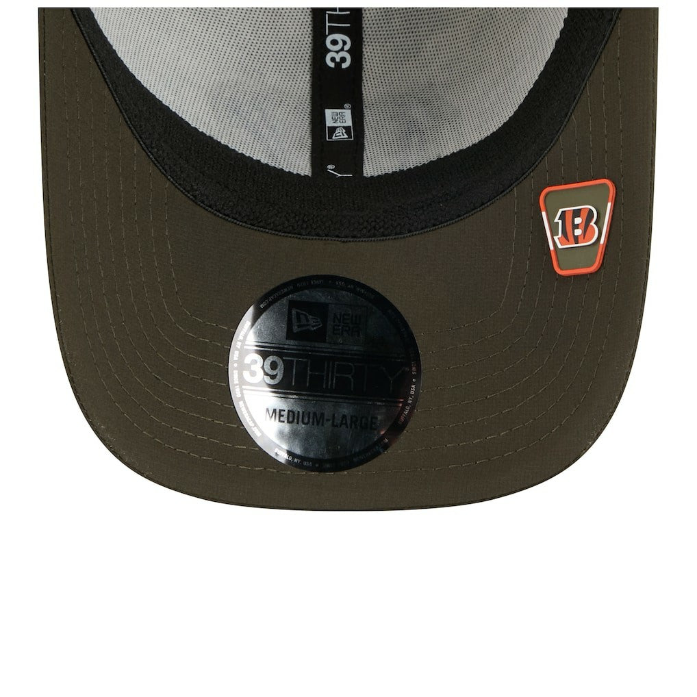 Cincinnati Bengals New Era 2025 Salute to Service 39THIRTY Flex Hat