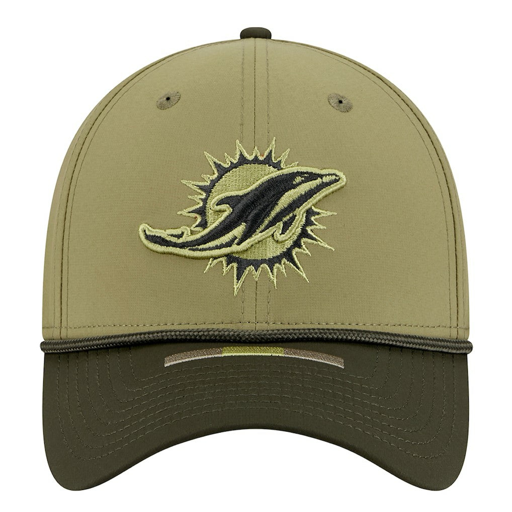 Miami Dolphins New Era 2025 Salute to Service 39THIRTY Flex Hat