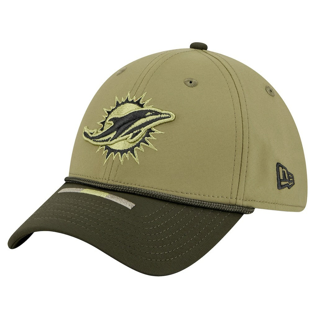Miami Dolphins New Era 2025 Salute to Service 39THIRTY Flex Hat