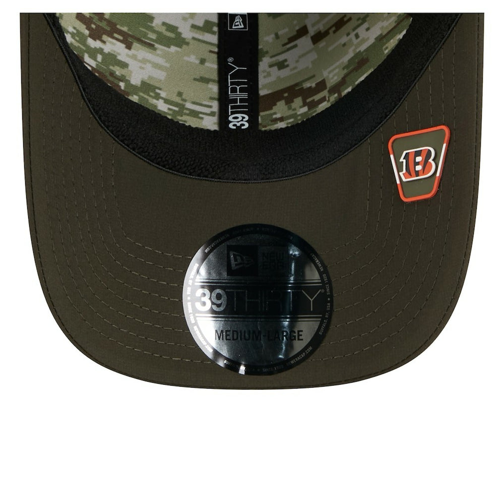 Cincinnati Bengals New Era 2025 Salute to Service 39THIRTY Flex Hat
