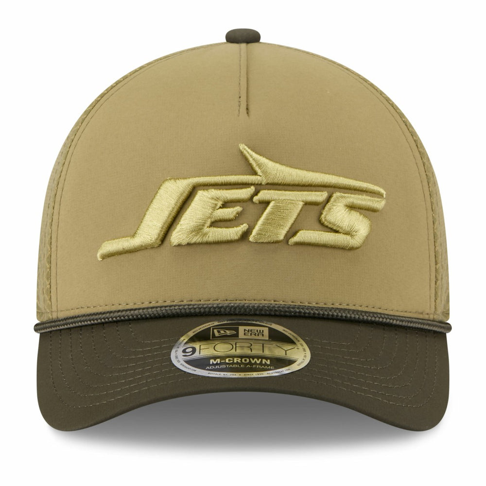 New York Jets New Era 2025 Salute to Service 9FORTY A-Frame M-Crown Adjustable Hat