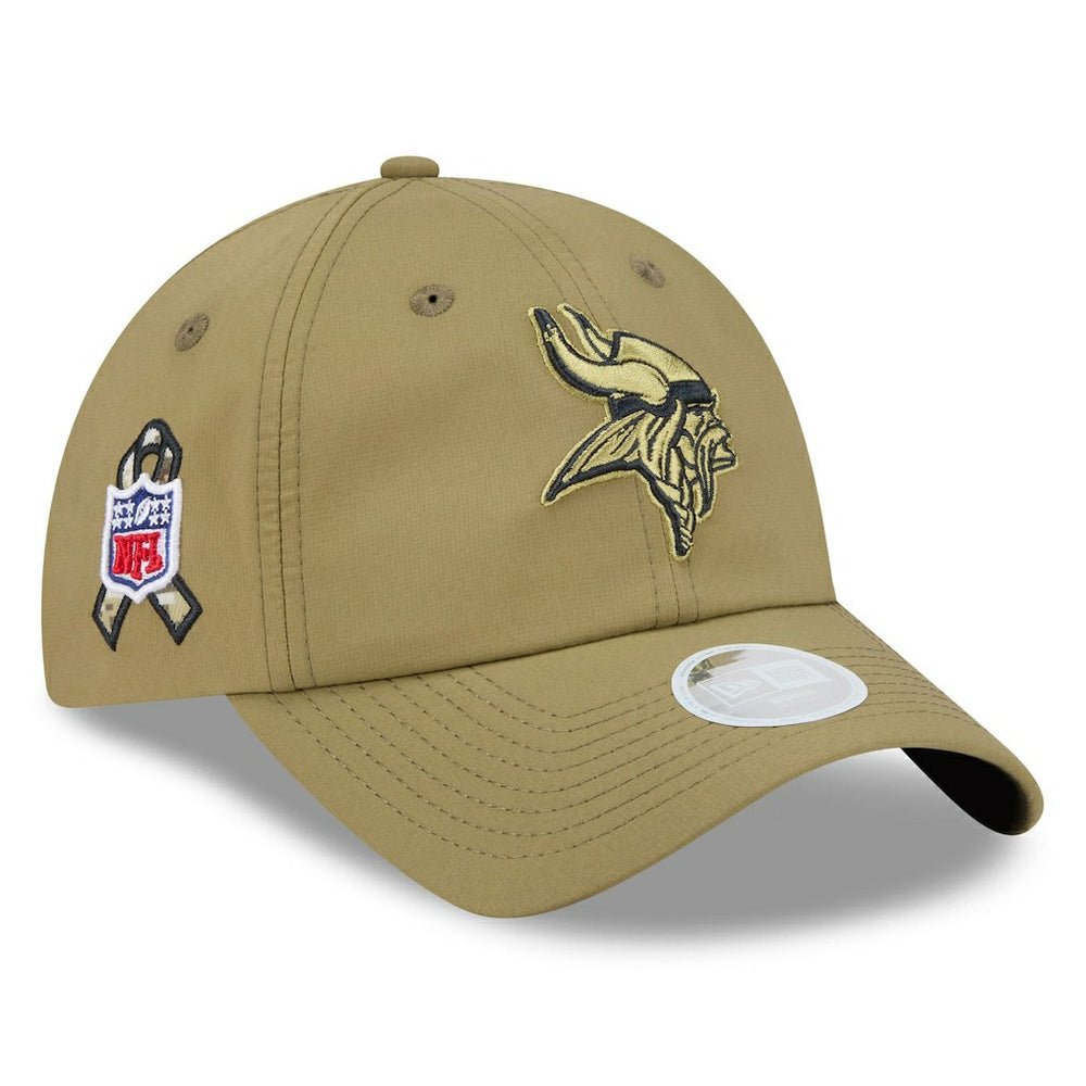 Minnesota Vikings New Era Women's 2025 Salute to Service Pony Tail Adjustable Hat