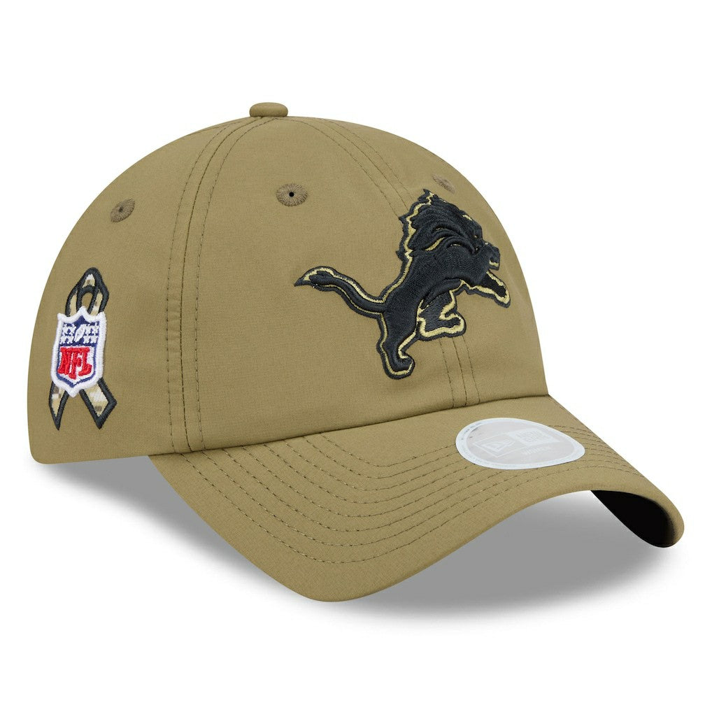 Detroit Lions New Era Women's 2025 Salute to Service Pony Tail Adjustable Hat
