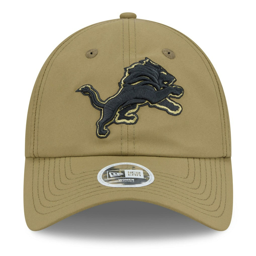 Detroit Lions New Era Women's 2025 Salute to Service Pony Tail Adjustable Hat