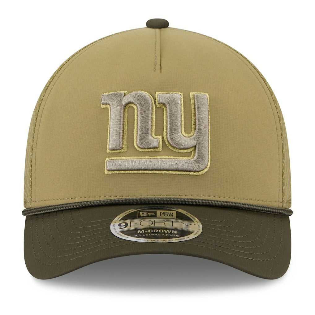 New York Giants New Era Youth 2025 Salute to Service 9FORTY A-Frame Adjustable Hat