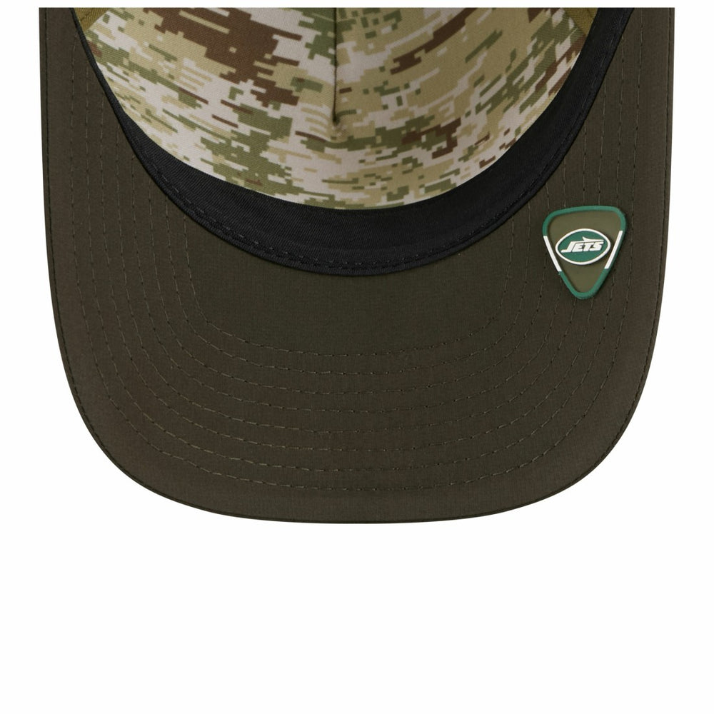 New York Jets New Era Youth 2025 Salute to Service 9FORTY A-Frame Adjustable Hat