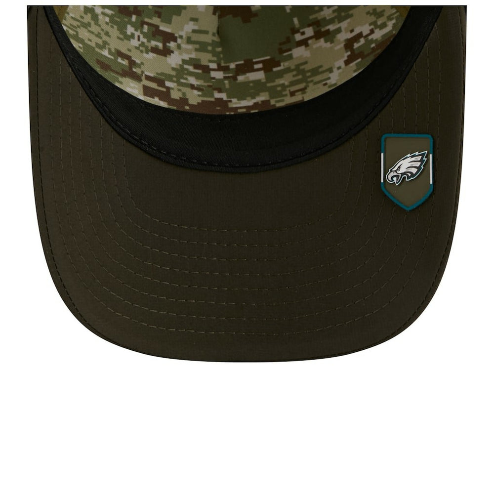 Philadelphia Eagles New Era Youth 2025 Salute to Service 9FORTY A-Frame Adjustable Hat