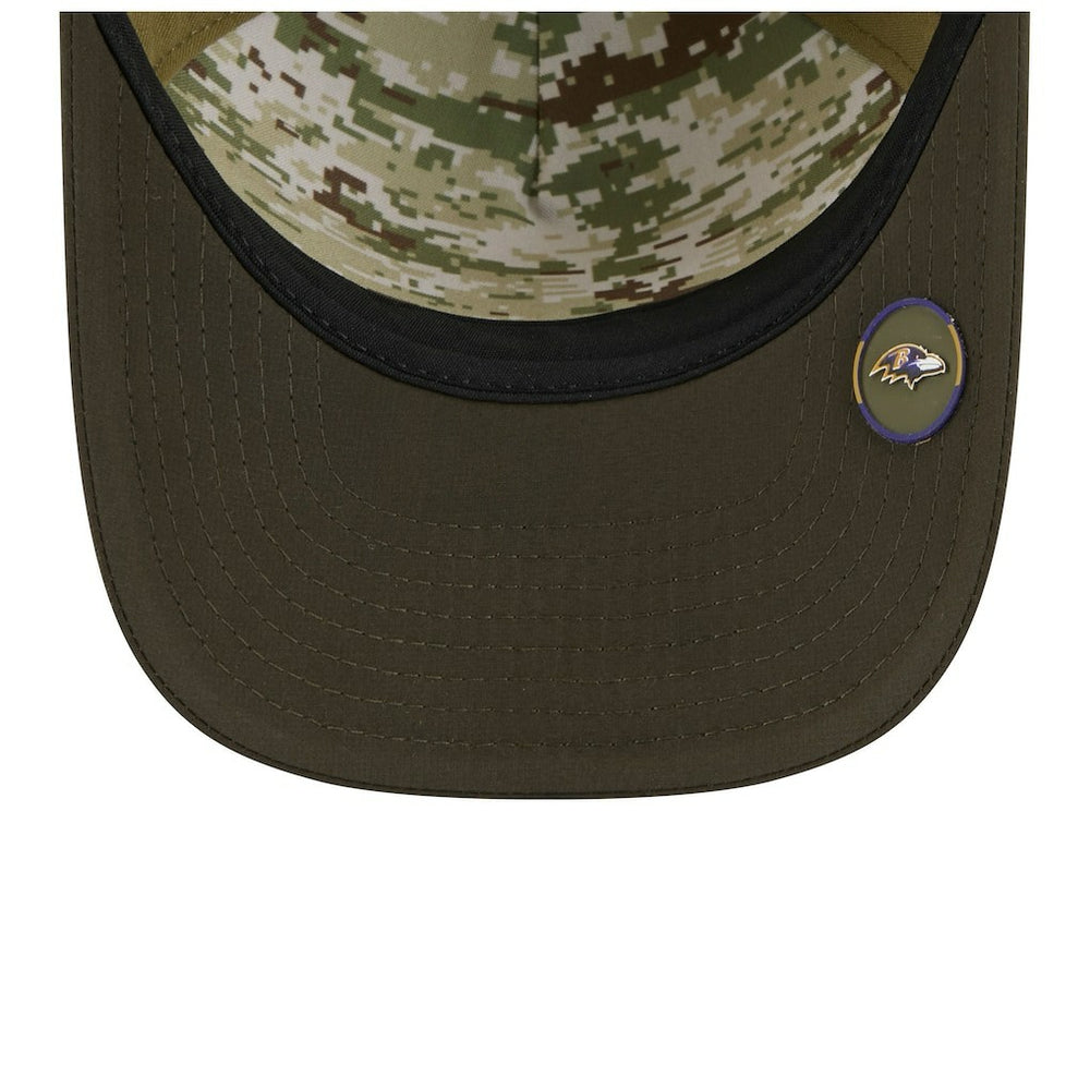 Baltimore Ravens New Era Youth 2025 Salute to Service 9FORTY A-Frame Adjustable Hat