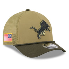 Detroit Lions New Era Youth 2025 Salute to Service 9FORTY A-Frame Adjustable Hat