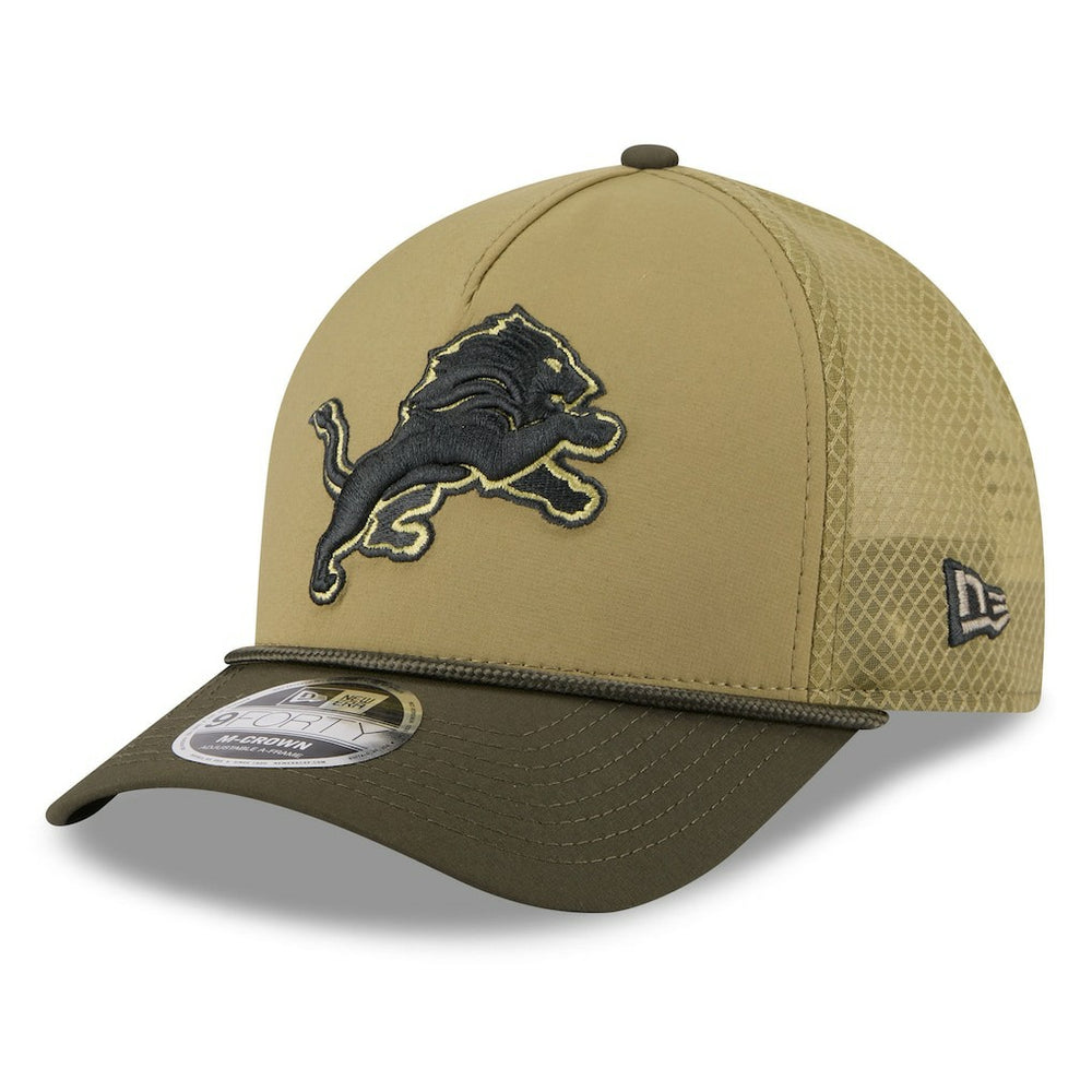 Detroit Lions New Era Youth 2025 Salute to Service 9FORTY A-Frame Adjustable Hat