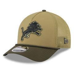 Detroit Lions New Era Youth 2025 Salute to Service 9FORTY A-Frame Adjustable Hat