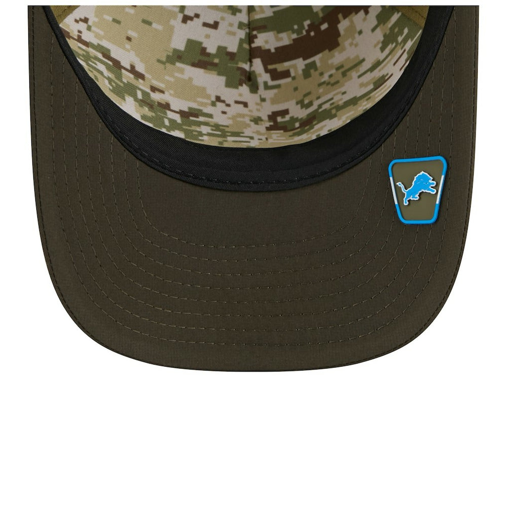 Detroit Lions New Era Youth 2025 Salute to Service 9FORTY A-Frame Adjustable Hat
