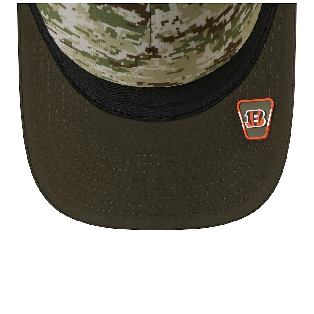 Cincinnati Bengals New Era Youth 2025 Salute to Service 9FORTY A-Frame Adjustable Hat