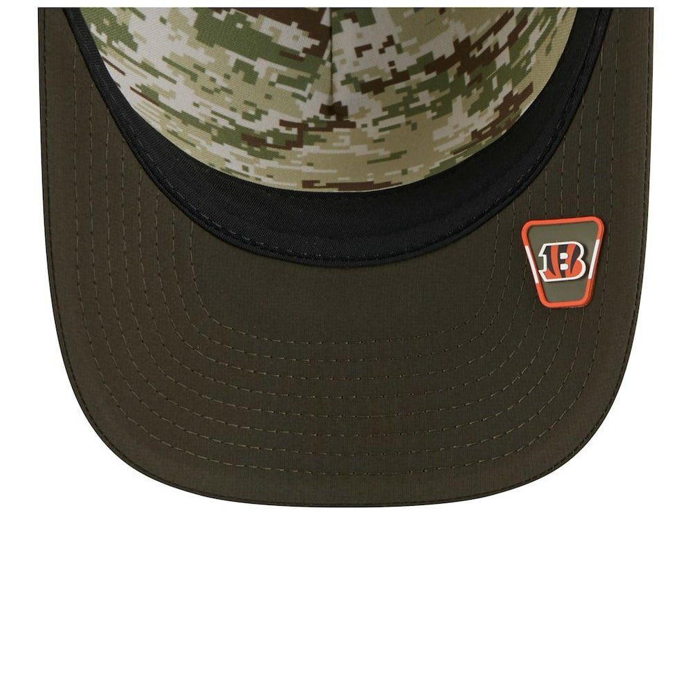 Cincinnati Bengals New Era Youth 2025 Salute to Service 9FORTY A-Frame Adjustable Hat